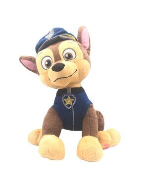 Nickelodeon Paw Patrol Chase Police Dog Plush 11” High Cuddly Police Pup